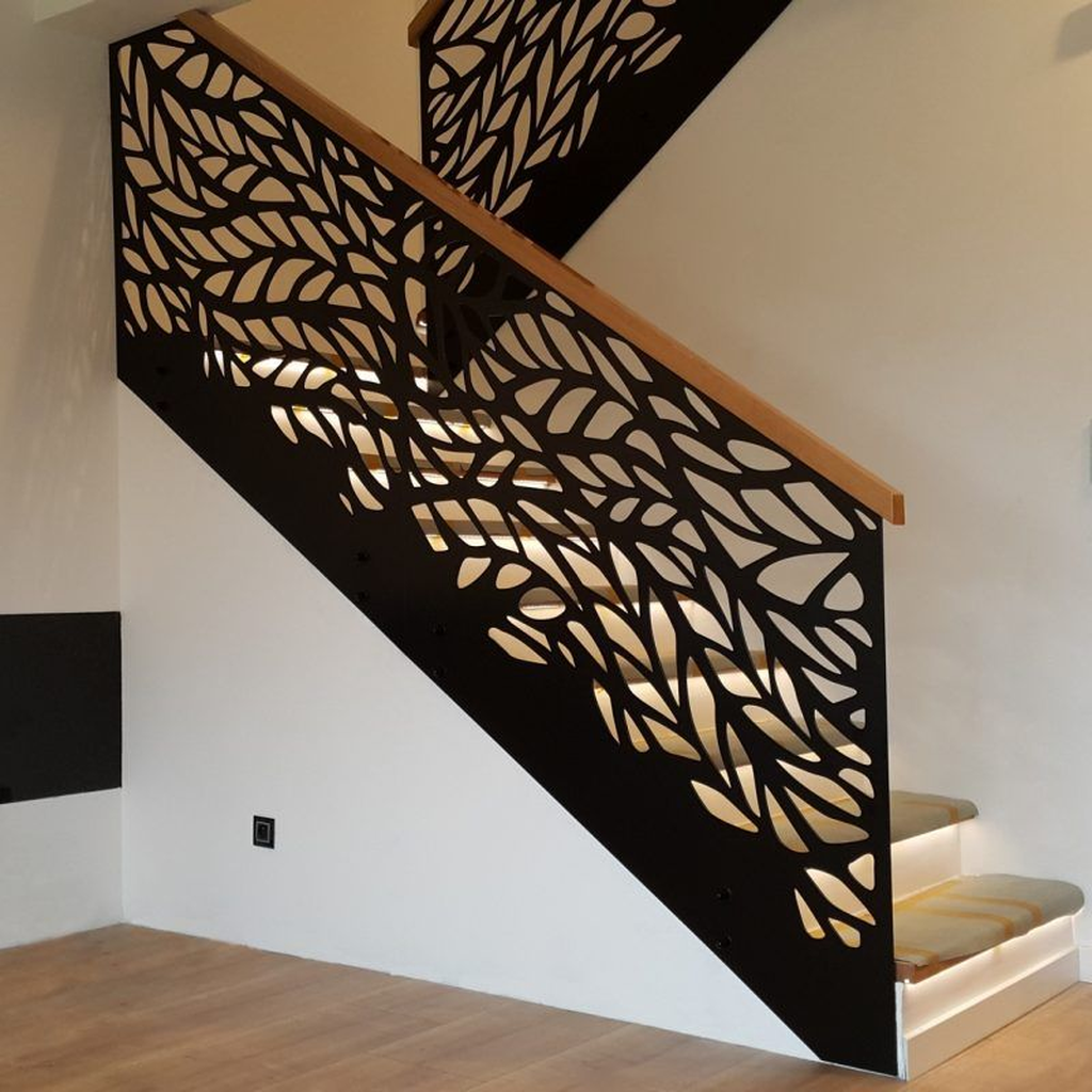Rampe escalier découpe CNC