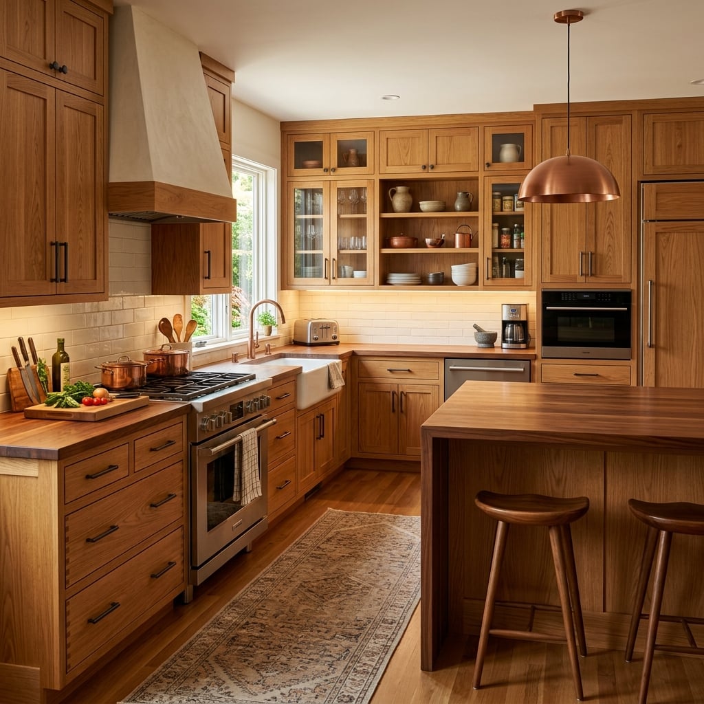 Cuisine équipée en bois