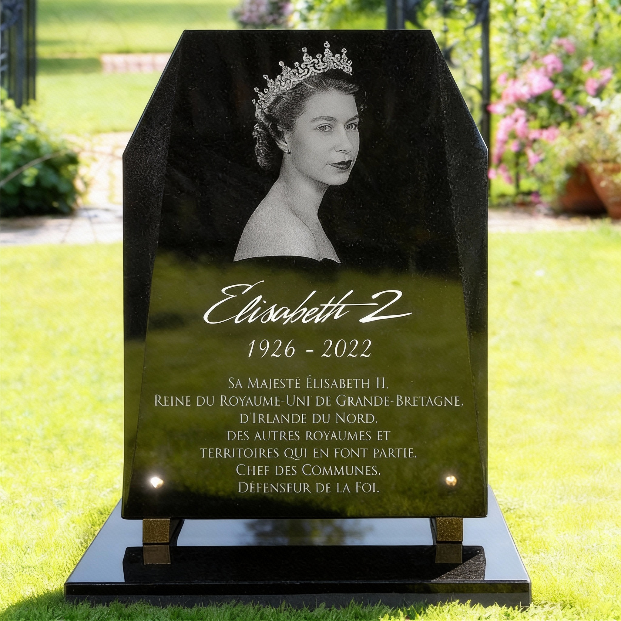 Stèle funéraire avec plaque