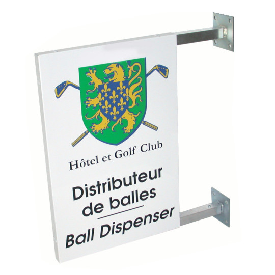 Enseigne drapeau commerce
